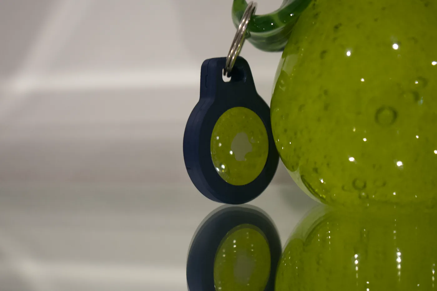 Branded AirTag holder keychain