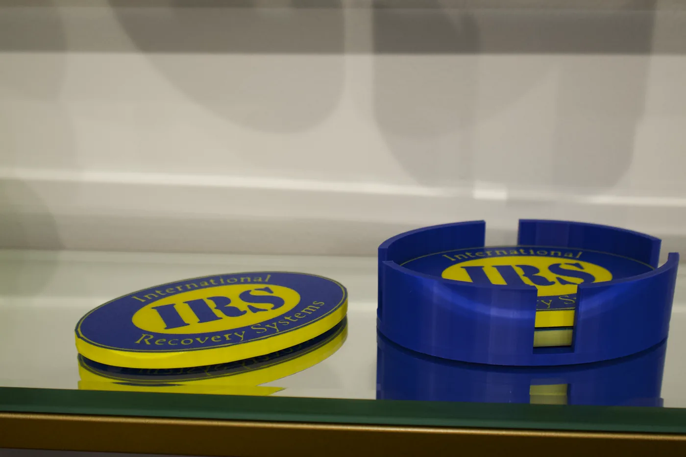 Custom branded oval coaster